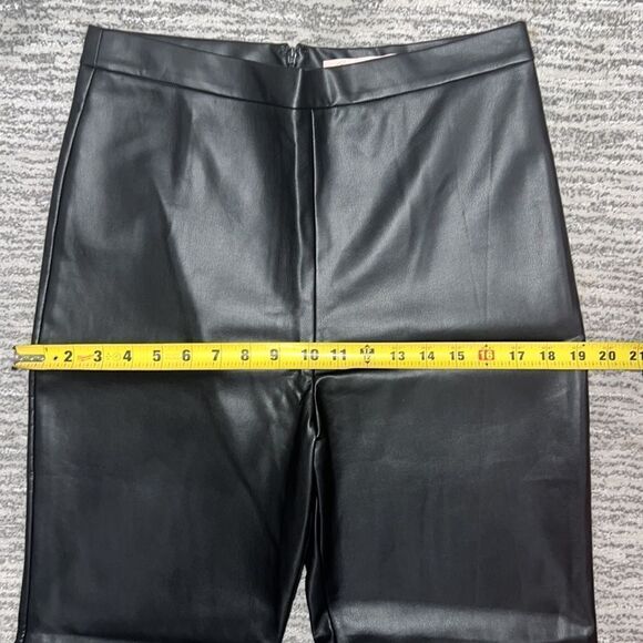 NWT Anthropologie Hutch FAUX LEATHER PANTS Black Size 10 - Picture 13 of 16